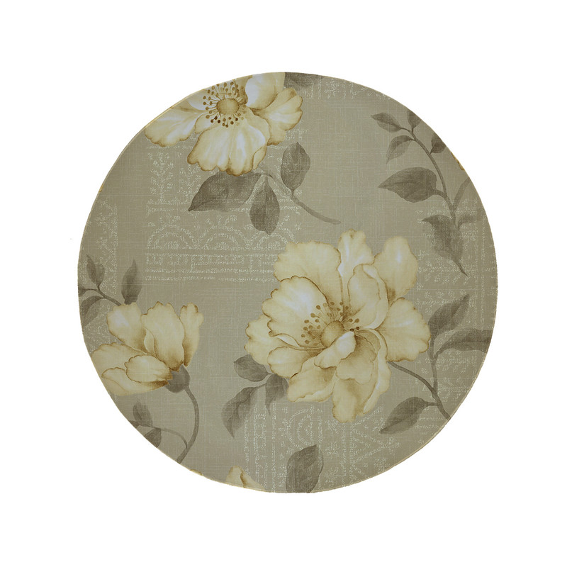 پادری مدل دایره طرح گل کد 5884 سایز 90 × 90 سانتی متر 