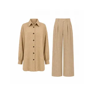 Women’s Viscose Casual Blouse and Trousers Set – Zhila Model