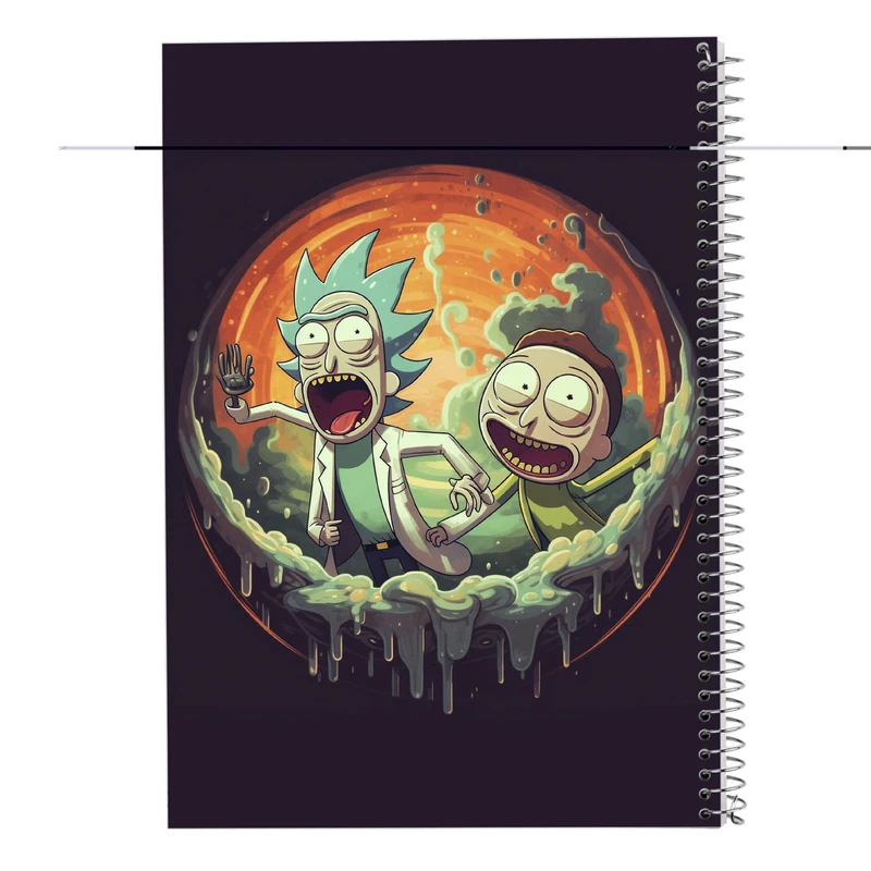 دفتر لیست خرید 50 برگ مدوپد مدل ریک اند مورتی rick&morty کد DF10859