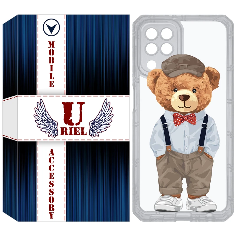 کاور یوریل مدل Clear کد 41 طرح تدی مناسب برای گوشی موبایل سامسونگ Galaxy A22 4G / M32 / M22