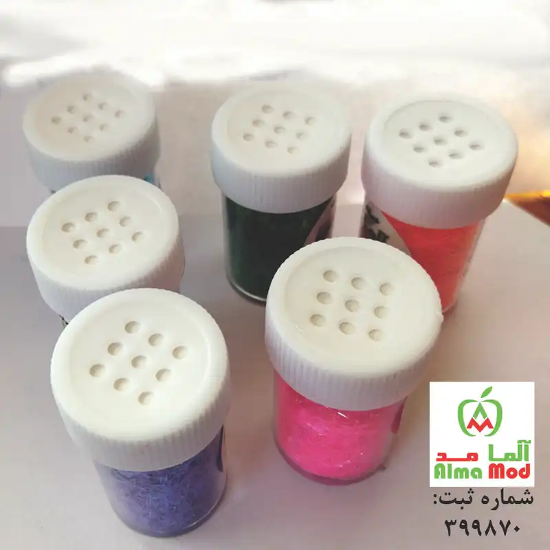 پولک ناخن آلما مد طرح رشته ای کد R6E مجموعه 6 عددی