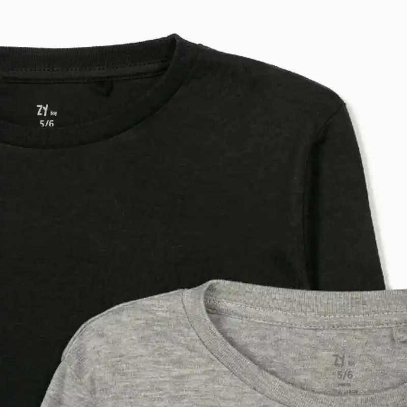 تی شرت آستین بلند پسرانه مدل MDSS-CF8412 مجموعه 2 عددی