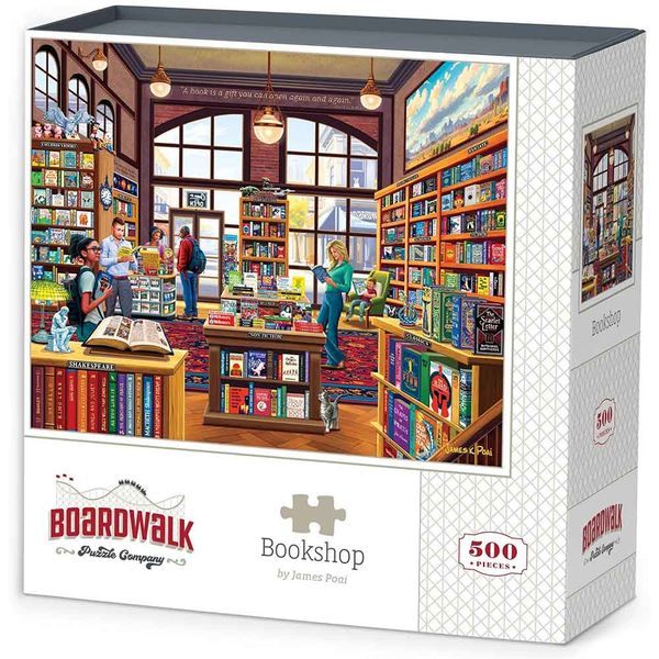پازل 1000 تکه مدل کتاب خانه طرح Book Shop