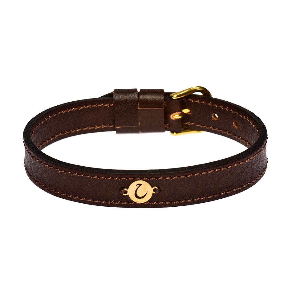 دستبند طلا 18 عیار دخترانه کرابو طرح حرف ح مدل Krd1176