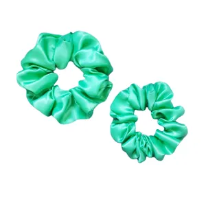 کش مو زنانه مدل ساتن اسکرانچی کد D1 مجموعه 2 عددی