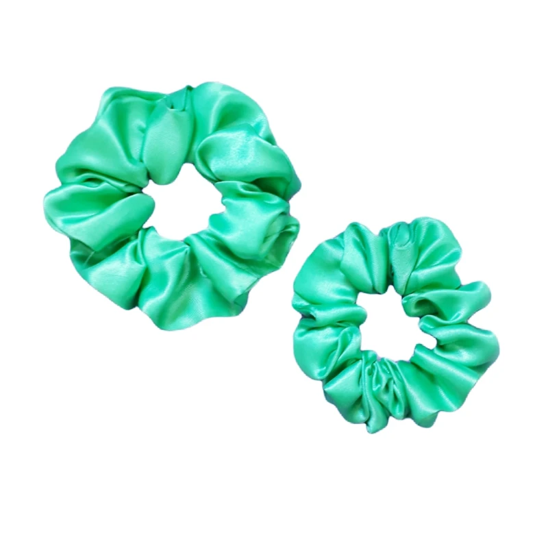 کش مو زنانه مدل ساتن اسکرانچی کد D1 مجموعه 2 عددی