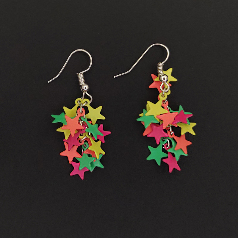 گوشواره دخترانه مدل ستاره کد 02