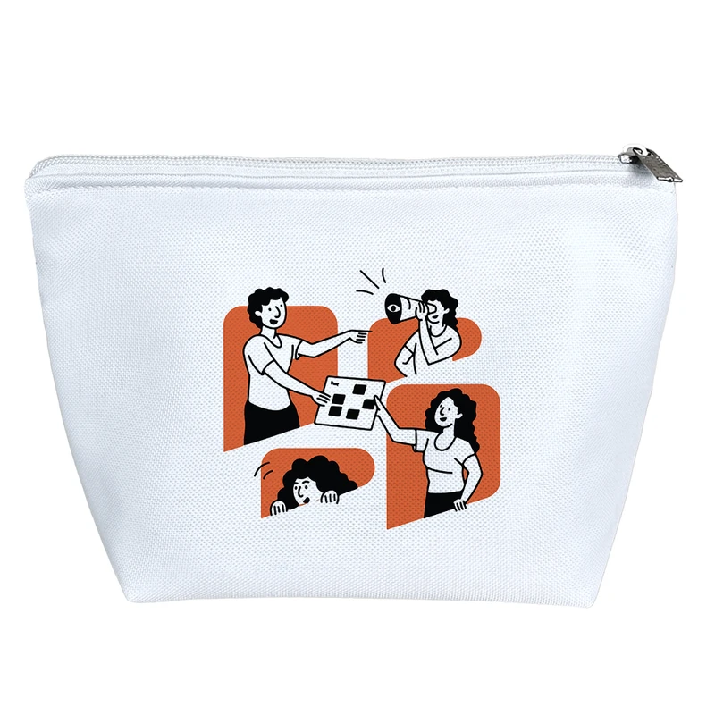 کیف لوازم آرایش دخترانه خندالو مدل گروه دوستانه کد 9417