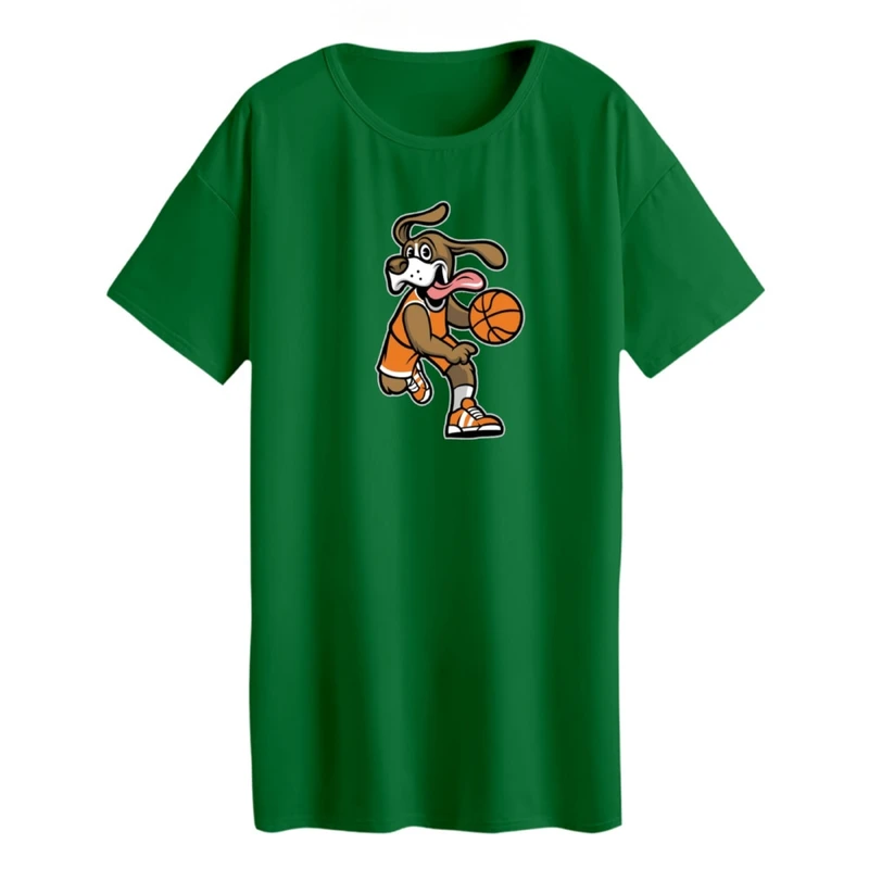 تی شرت لانگ آستین کوتاه زنانه مدل سگ کد 2