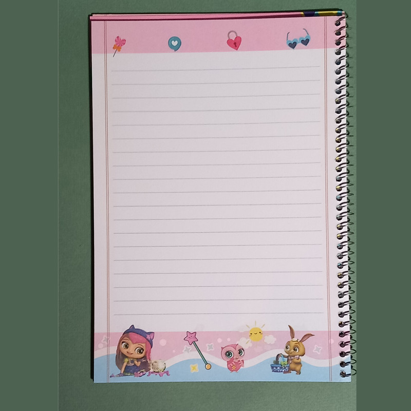 دفتر مشق 40 برگ آزاد مدل D0569 طرح حاشیه دار به همراه لوازم تحریر مجموعه 5 عددی