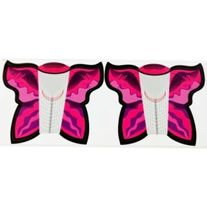 فرمر کاشت ناخن طرح پروانه ای مدل fp100 بسته 100 عددی