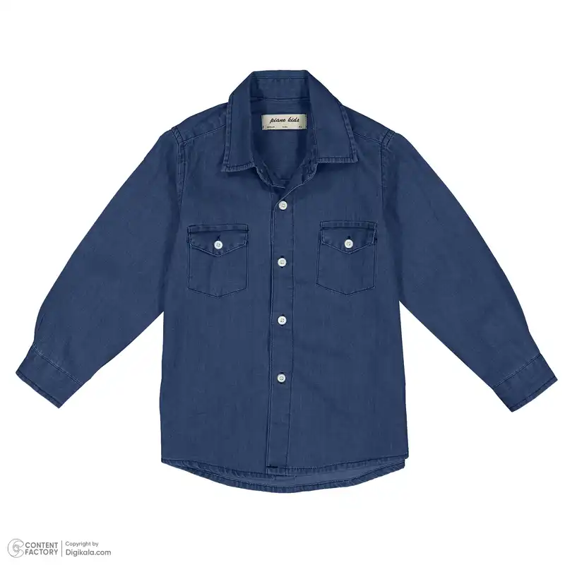 پیراهن پسرانه نوزادی پیانو مدل 7125