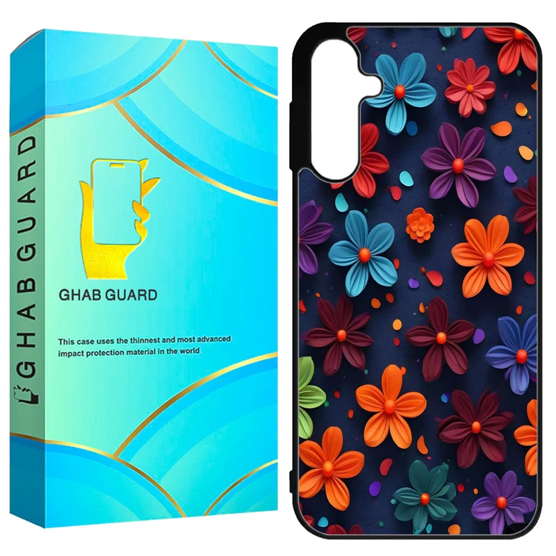 کاور قاب گارد طرح گل گلی مدل GCHPA55 مناسب برای گوشی موبایل سامسونگ Galaxy A55 5G