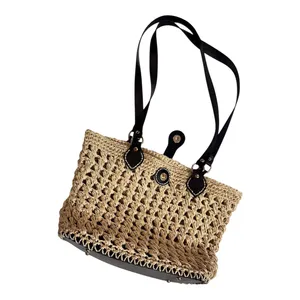 کیف بافتنی مدل حصیری