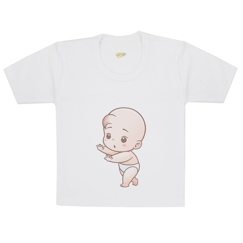 تی شرت آستین کوتاه نوزادی کارانس مدل TSB-90
