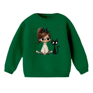 سویشرت بچگانه مدل دخترک و گربه