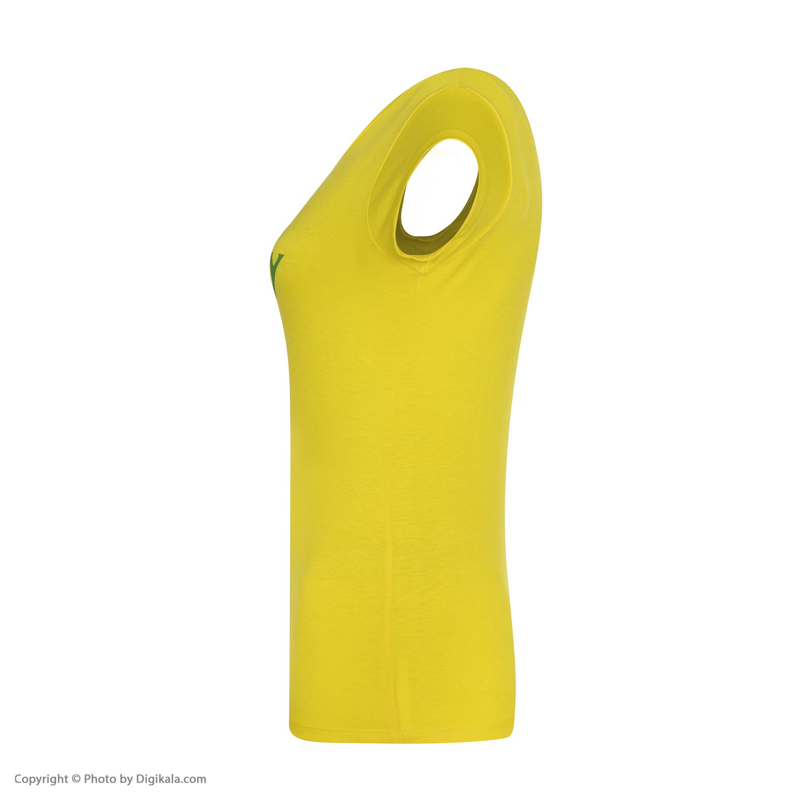 ست تی شرت و شلوارک زنانه افراتین مدل آلبالو کد 6557 رنگ زرد -  - 5