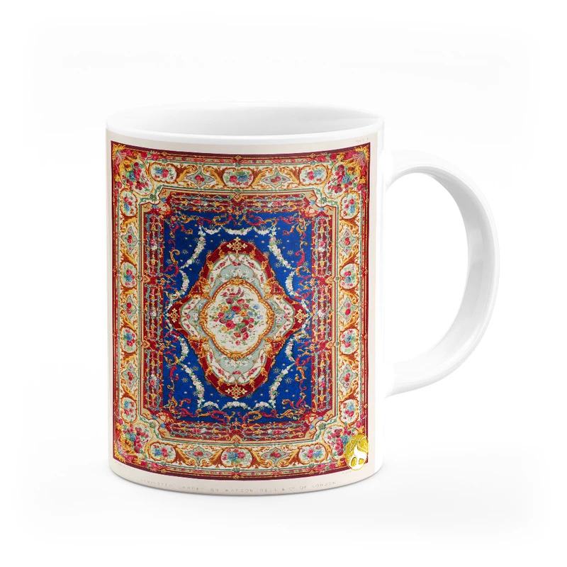 ماگ هومرو طرح فرش سنتی ایرانی مدل MG7910