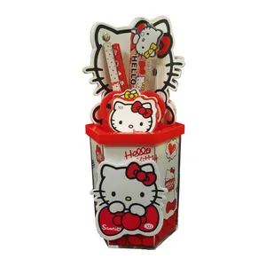 بسته لوازم التحریر مدل hello kitty مجموعه 8 عددی