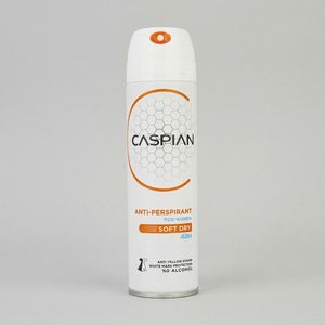 اسپری ضد تعریق زنانه کاسپین مدل soft dry حجم 150 میلی لیتر