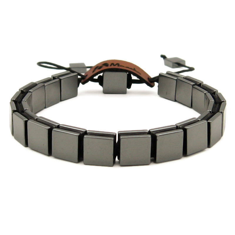 دستبند مردانه مانچو مدل حدید کد bf734