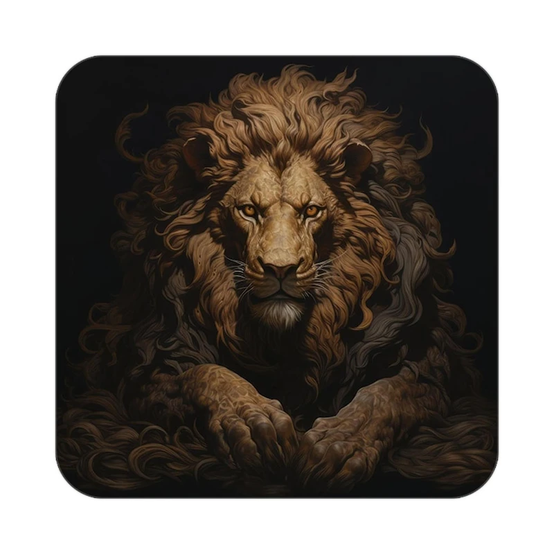 زیر لیوانی کاکتی طرح شیر مدل mp23804