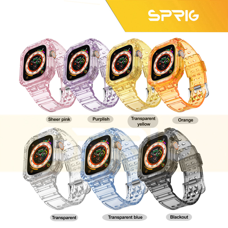 بند اسپریگ مدل CLR Resist G-Shock مناسب برای اپل واچ اپل واچ سری 4/5/6/Se سایز 40 میلی متری