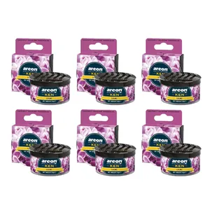 خوشبوکننده کنسروی خودرو آرئون مدل Ken با رایحه Lilac مجموعه 6 عددی