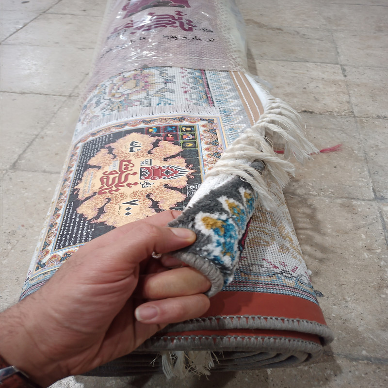 فرش ماشینی تاج و تخت مدل 4004380 چکاوک طوسی