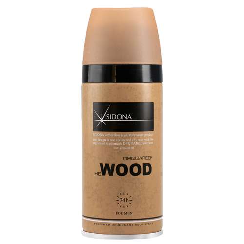 اسپری خوشبو کننده بدن مردانه سیدونا مدل WOOD حجم 150 میلی لیتر