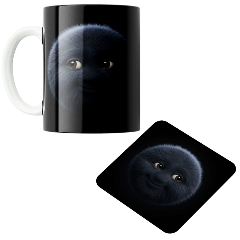 ماگ پاد آفرین مدل ایموجی کد 114 به همراه زیر لیوانی