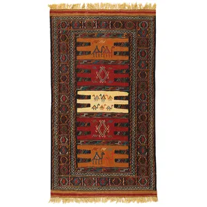 گلیم دستبافت دو متری کد 990753