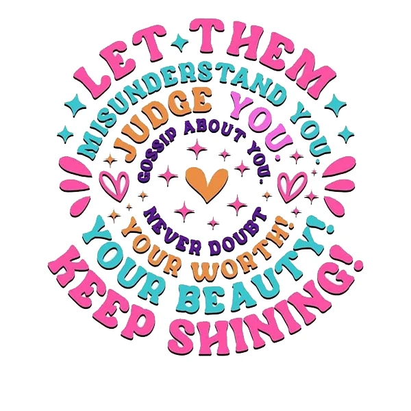 استیکر پارچه و لباس پاد آفرین طرح نوشته کد 3622