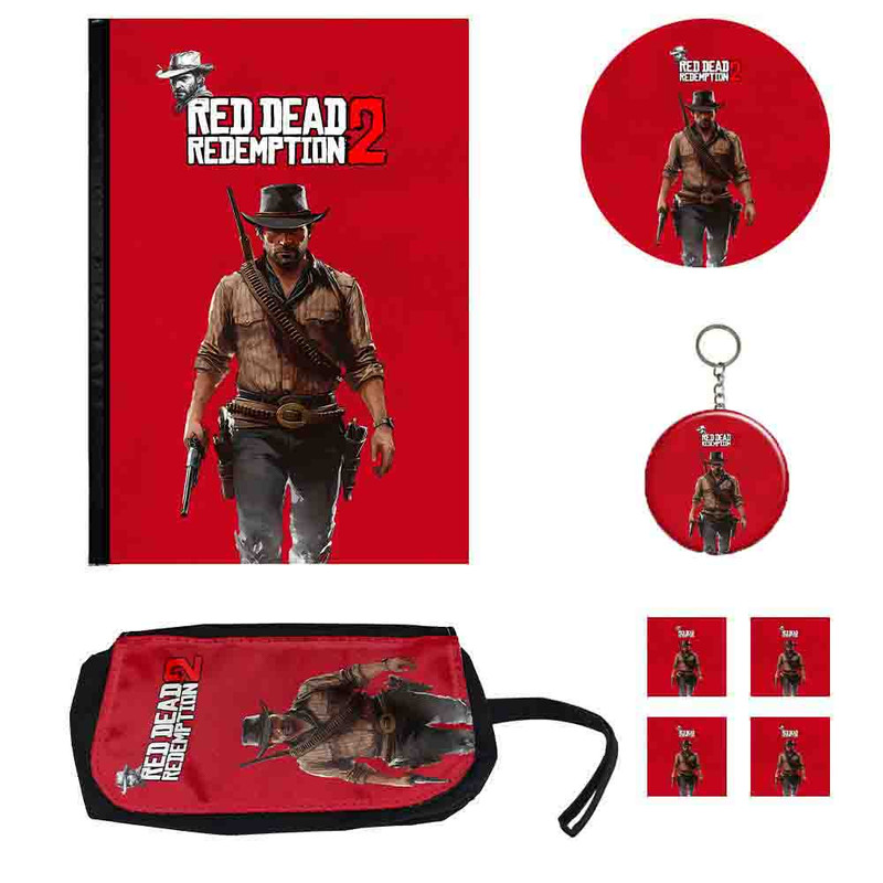 بسته لوازم تحریر مدل رد دد ریدمپشن بسته 8 عددی