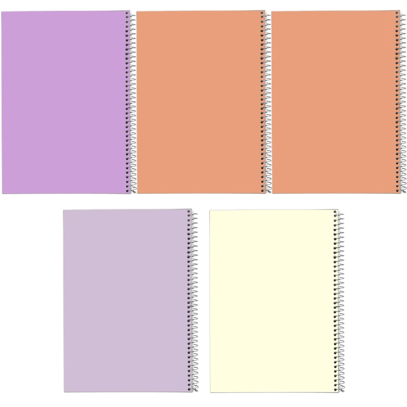 دفتر مشق 50 برگ مدوپد طرح ساده کد BD10171 مجموعه 5 عددی