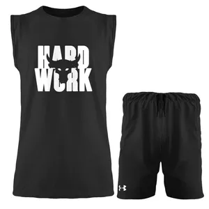 ست تاپ و شلوارک مردانه مدل 14013632 رنگ مشکی