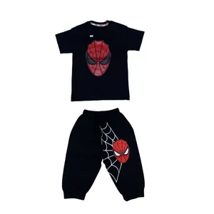 ست تی شرت و شلوارک پسرانه مدل مرد عنکبوتی