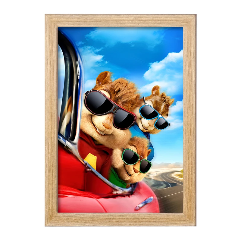 تابلو خندالو مدل آلوین و سنجاب ها کد F8322