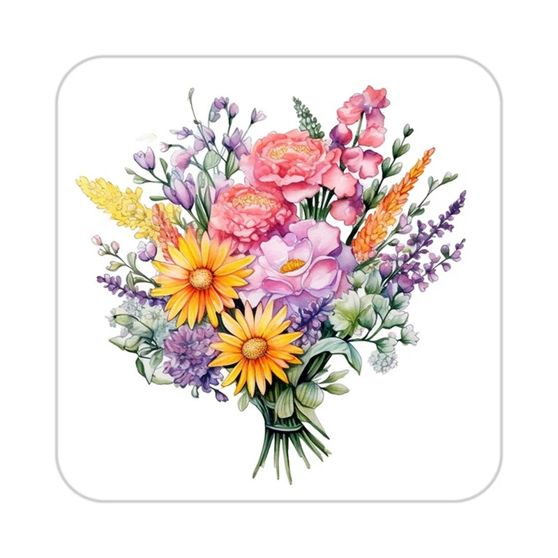 زیر لیوانی کاکتی طرح گل مدل mp18917