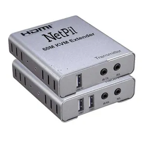 سوییچ  2 پورت HDMI KVM EXTENDER  نت پیل مدل KVEX60 بسته دو عددی