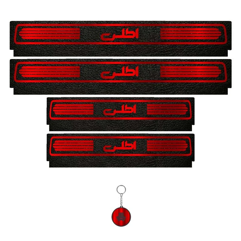 برچسب پارکابی خودرو لندمون کد LM246 MR مناسب برای اطلس مجموعه 4 عددی به همراه جا کلیدی