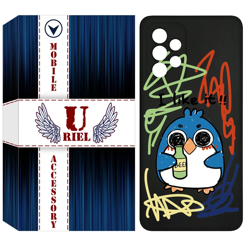 کاور یوریل مدل KSH کد 23 طرح جوجه ی نقاش مناسب برای گوشی موبایل سامسونگ Galaxy A72