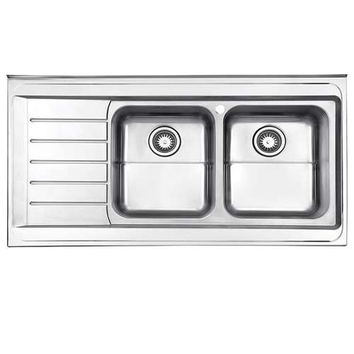 سینک ظرفشویی استیل البرز مدل 735 روکار