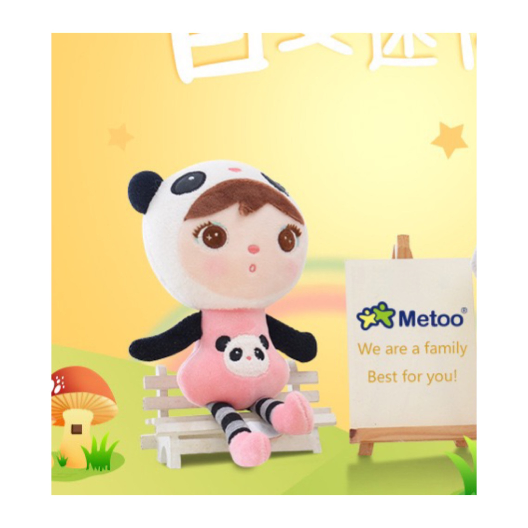 آویز عروسکی می تو طرح دختر پاندایی مدل 12