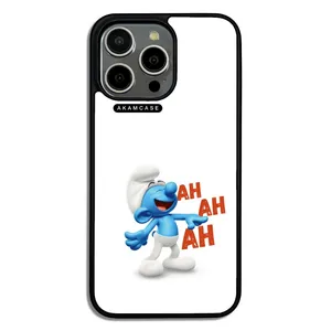 AKAM AMC-WA15PROMAX-SMURFS-5 Cover For Apple iPhone 15 Pro Max