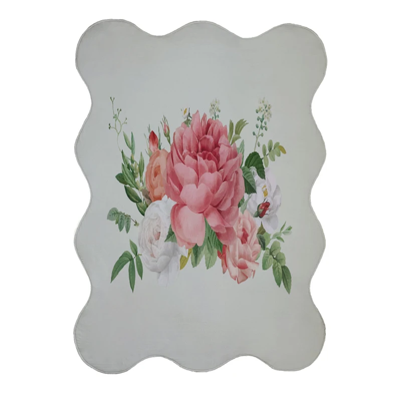 پادری مدل دالبر طرح گل کد 8026 سایز 80x110 سانتی متر