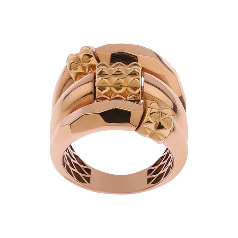 انگشتر طلا 18 عیار زنانه صلاحی گلد مدل 16947 سایز 56