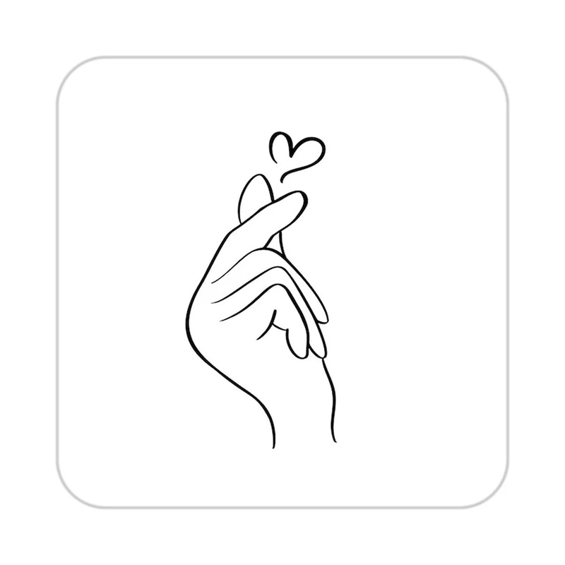 زیر لیوانی کاکتی طرح عاشقانه مدل mp40183