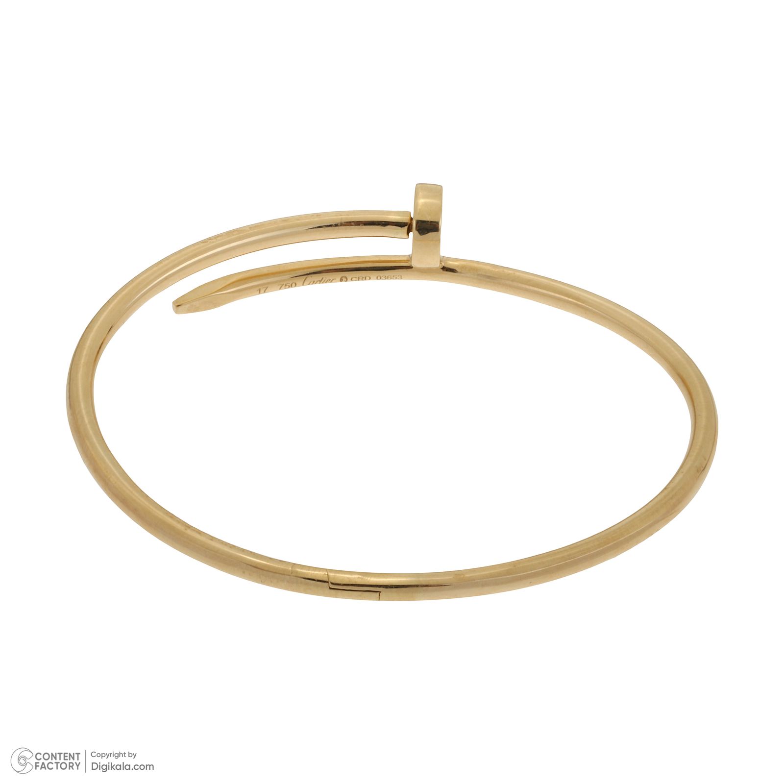 بنگل طلا 18 عیار زنانه میلاد گلد مدل BCMO01 - - 3