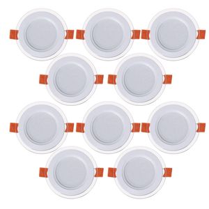 پنل ال ای دی 7 وات شاهچراغ مدل دورشیشه طرح رونیکا مجموعه 10 عددی